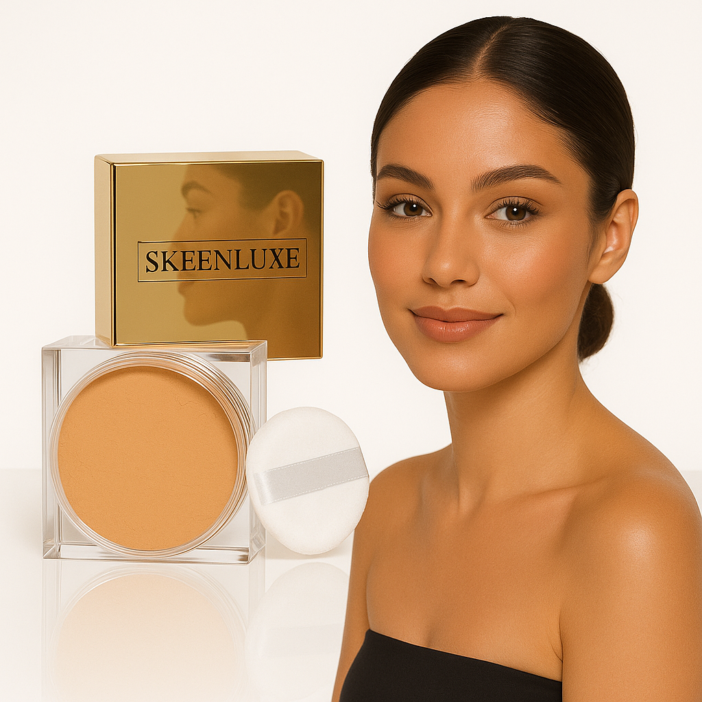 đ¸ SKEENLUXE⢠Velvet Matte Setting Powderâ˘, All-Day Oil Control for Flawless Skin