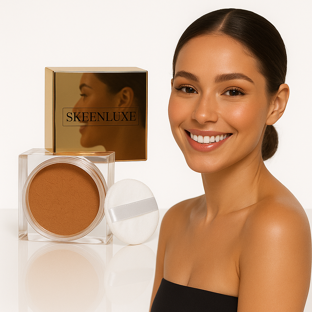 đ¸ SKEENLUXE⢠Velvet Matte Setting Powderâ˘, All-Day Oil Control for Flawless Skin